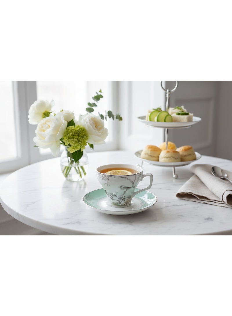 AKDC Angela 6 Pcs Cup & Saucer Set – 200ml - Image 5