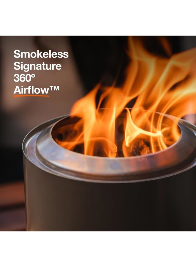 Solo Stove Mesa XL Tabletop Fire Pit, 7-Inch Smokeless Fire Pit with Stand, Stainless Steel Portable Fire Pit for Camping, Outdoors and Patio, Wood-Burning Fire Pit - Image 2