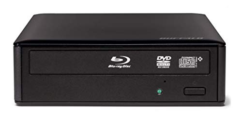 BUFFALO MediaStation Desktop 16x External Blu-ray Writer for PC with USB 3.0. TAA Compliant. Plays and Burns Blu-Rays, DVDs, and CDs. - Image 1