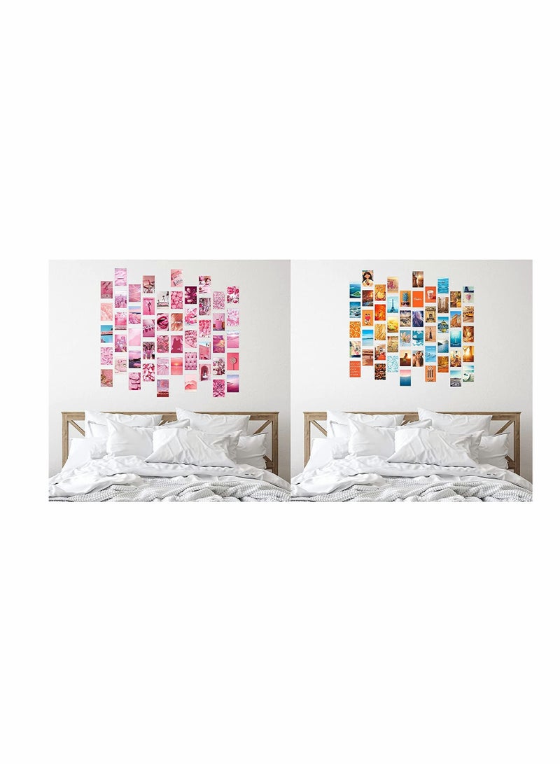 Excefore Wall Collage Kit,  Wall Collage Kit Aesthetic Room Decor, Pink Posters for Room Aesthetic, Wall Decor Aesthetic, 50PCS 4x6 Inch Room Decor Pictures for Bedroom Wall Decor for Teen Girls - Image 5