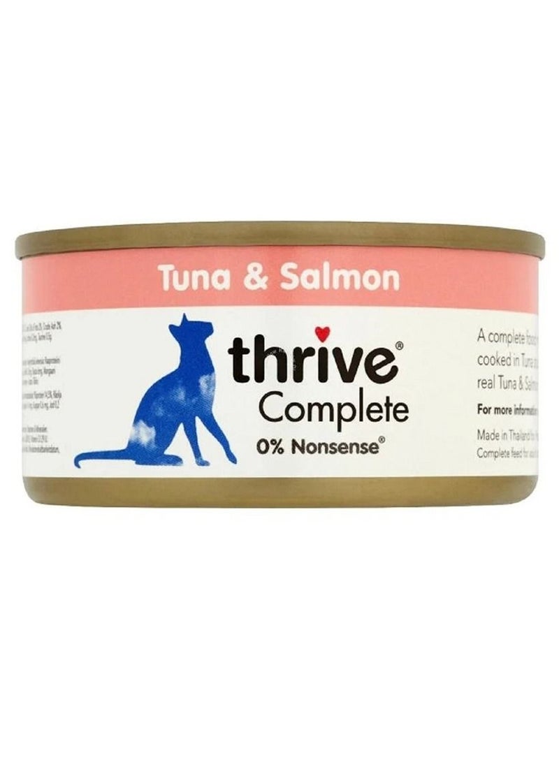 THRIVE Tuna & Salmon Cat Wet Food 12x75g