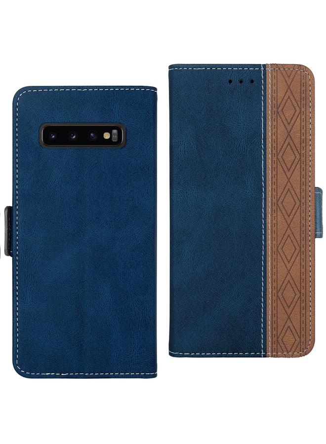 S-TOP Case For Samsung Galaxy S10+ Stitching Side-Magnetic RFID Leather Phone Case - Image 2