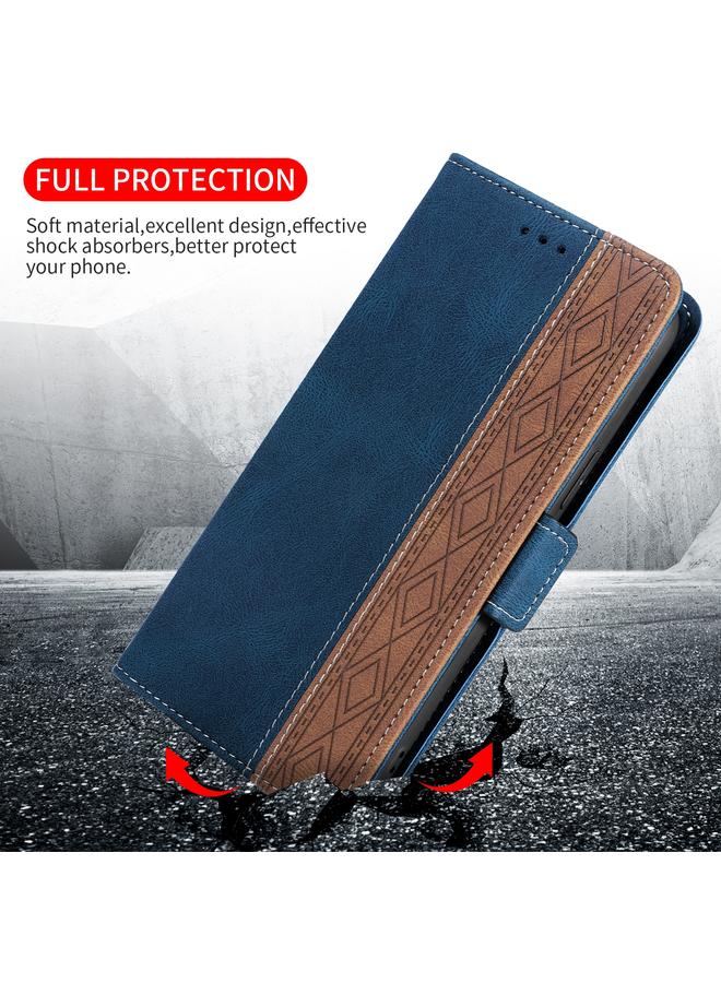 S-TOP Case For Samsung Galaxy S10+ Stitching Side-Magnetic RFID Leather Phone Case - Image 5