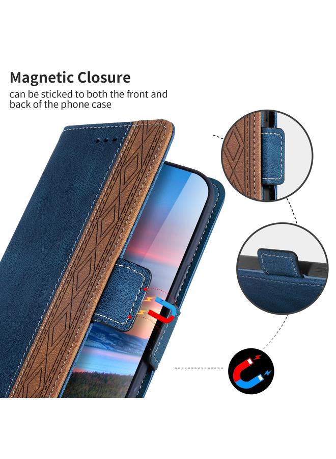 S-TOP Case For Samsung Galaxy S10+ Stitching Side-Magnetic RFID Leather Phone Case - Image 3