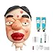 CIYOJA Pimple Popping Squishy Stress Relief Fidget Toy Reusable Silicone Pimple Popper Set Soft Sensory Squeeze Toy with Refill Kit Satisfying Burst Play for Desk Relaxation Large Size PoutFace - Image 2
