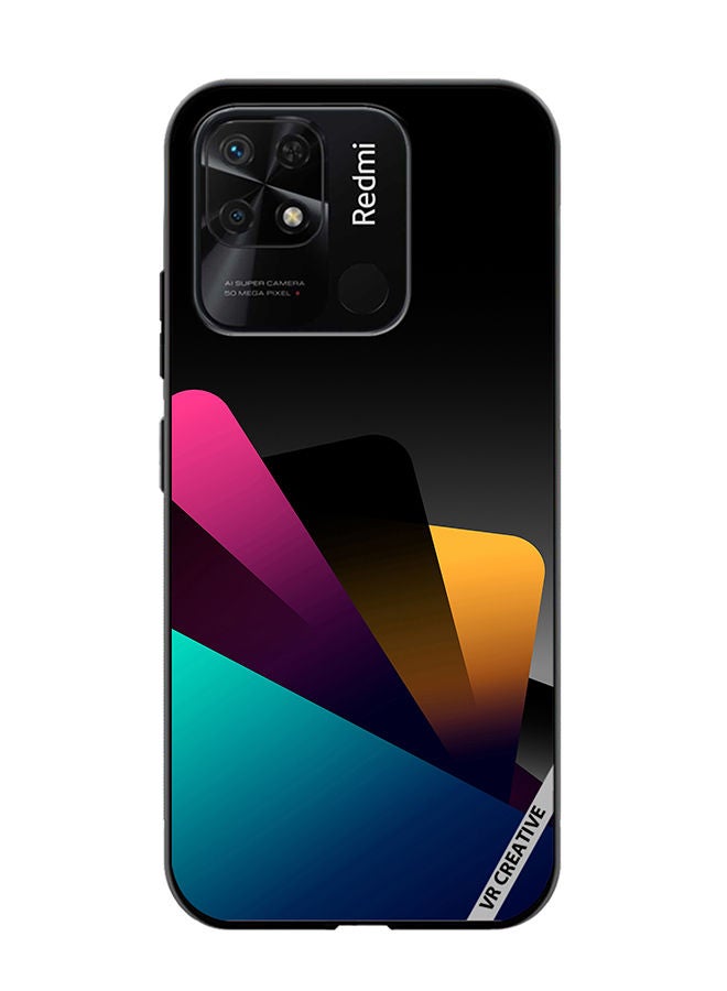 VR CREATIVE Protective Case Cover For Xiaomi Redmi 10C Colorful Layers Design Multicolour - Image 1
