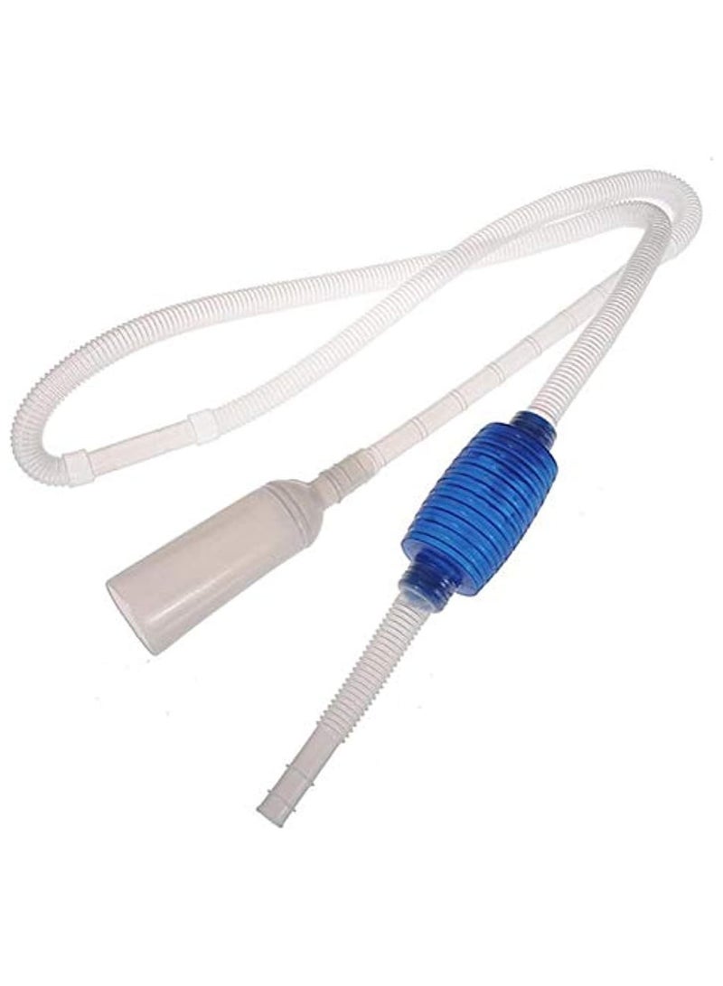 Manual Aquarium Water Pump – Fish Tank Gravel Cleaner with Filter Hose - Image 1