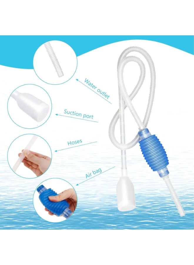 Manual Aquarium Water Pump – Fish Tank Gravel Cleaner with Filter Hose - Image 5