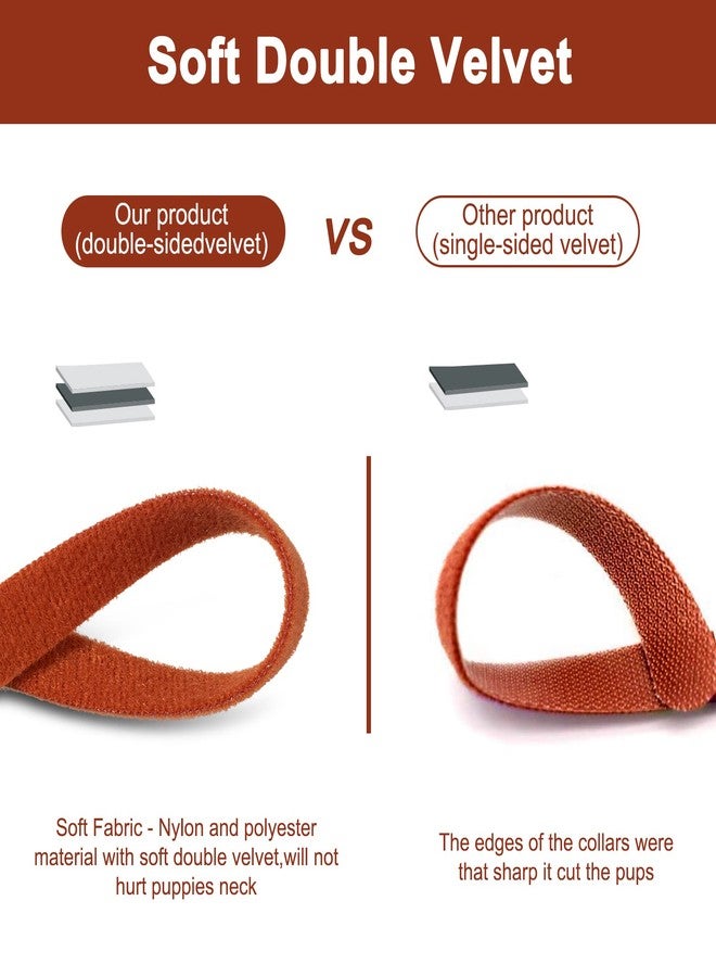 وولاين طوق ولادة الجراء من والين، 20 لونًا، طوق تعريف مزدوج الجوانب قابل للتعديل، أشرطة ناعمة للحيوانات الأليفة حديثة الولادة من الكلاب والقطط، 13.8 بوصة - Image 2