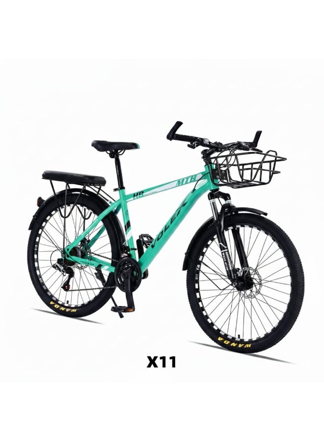 Volex X11 Mountain Bike 26 Inch Aluminum Frame, 21 Speed, Front Suspension, Disc Brakes