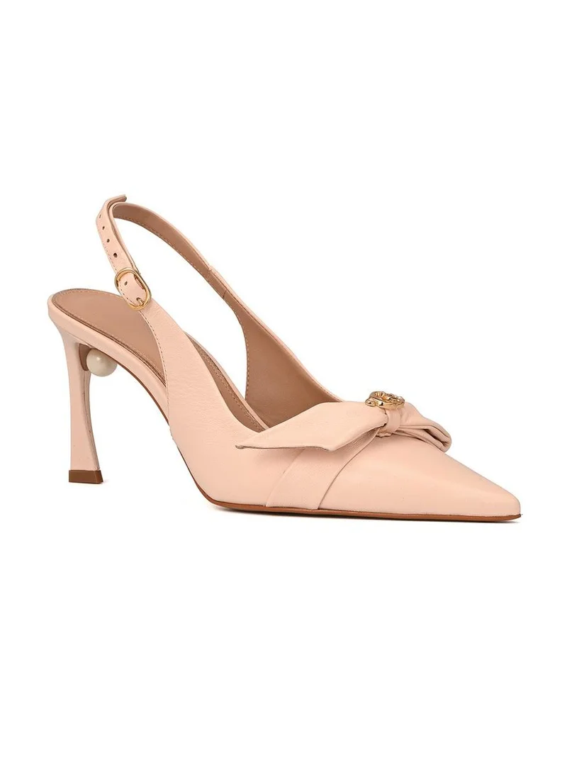 Scarpin Slingback Bow Rosé