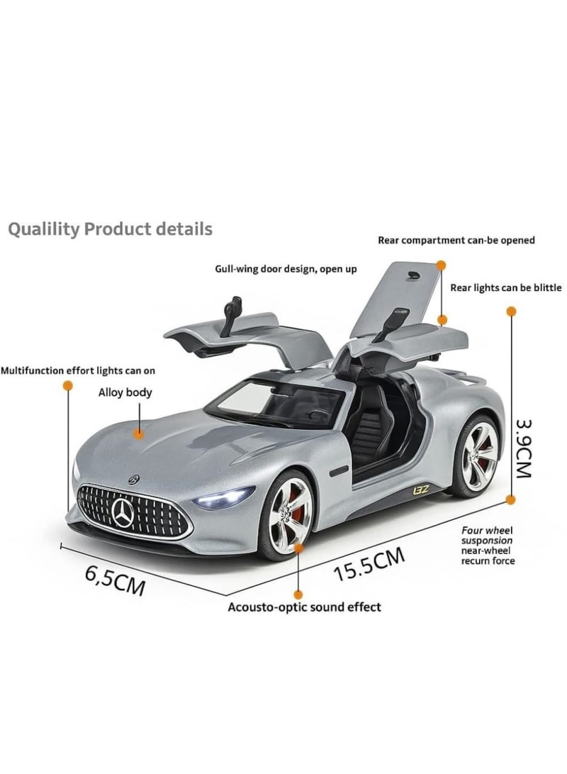 Chabeia Mercedes Benz Gran Turismo SUV Car 1:32 Scale Model Car Exclusive Alloy Metal Pull Back Die-cast Diecast Metal Pullback Toy Openable Doors & Light Music Best Gifts Kids【Colors as Per Stock 】 - Image 2