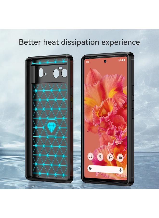 S-TOP Case For Google Pixel 6 Brushed Texture Carbon Fiber TPU Case - Image 3