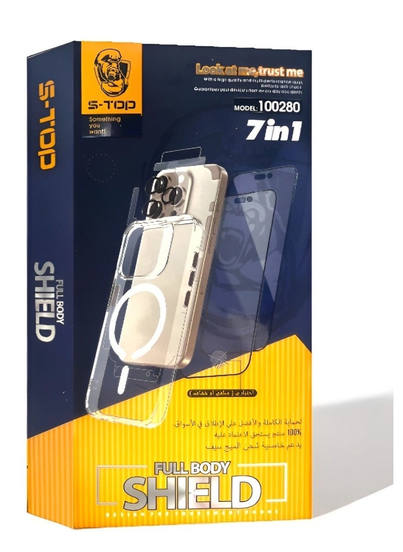 S-TOP Complete 7 in 1 Protection Package for Samsung Galaxy S23 Ultra  - Image 1