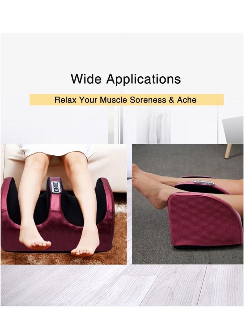 إلترازون Electric Foot Massager with Heating Function, Foot and Calf Massager with Massage Roller Relaxes Leg Muscles Improves Blood Circulation Deep Tissue Massager for Foot Gift for Mom Dad and Friends - Image 5