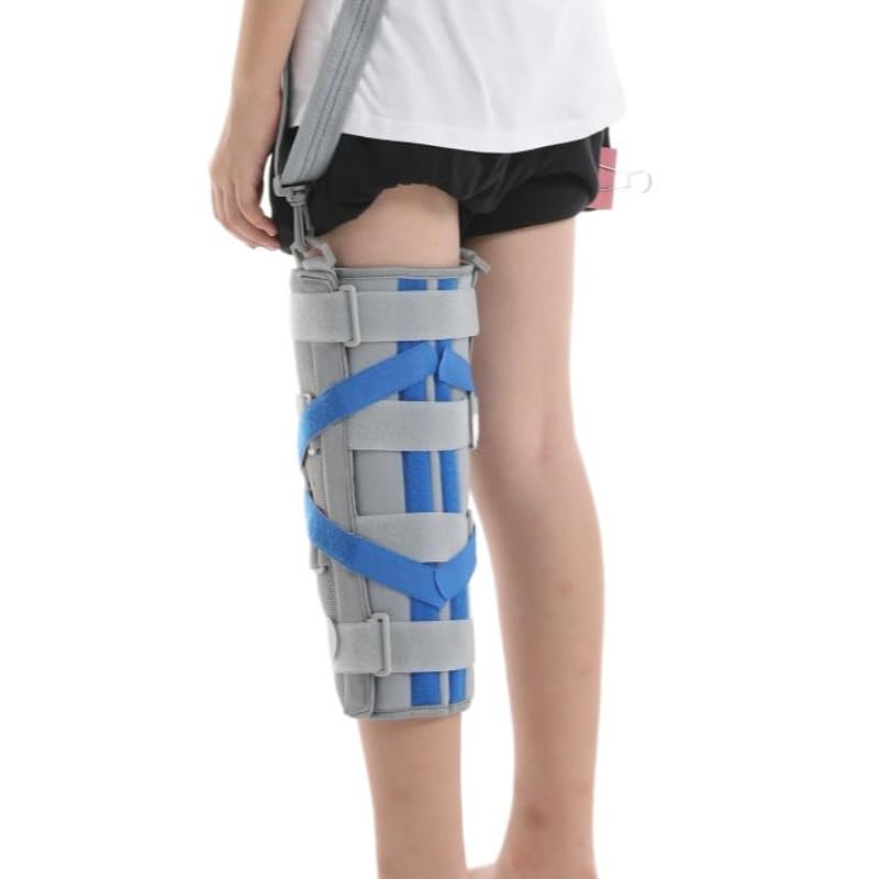 RousuMedi Kids Knee Leg Immobilizer Pediatric Knee Brace Support Child Knee Fixed Splint Leg Fracture Splint Leg Immobilizer/Knee Splint/Knee Brace (Small) - Image 5