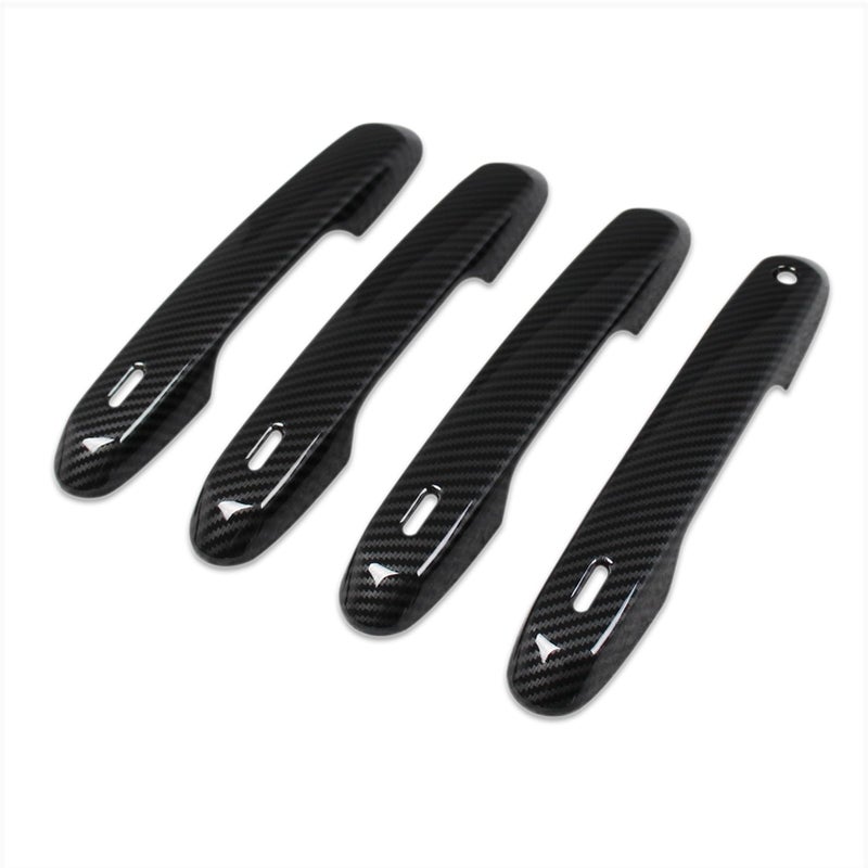 Beautost for Lexus GX GX550 Toyota Grand Highlander 2024 2025 2026 Door Handle Cover Trims ABS Carbon Fiber Black - Image 2