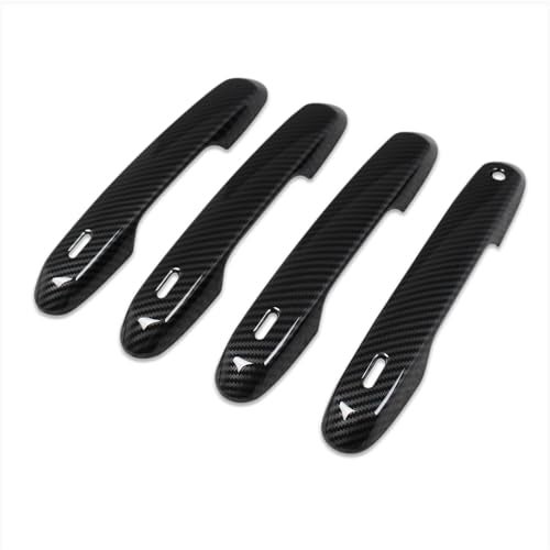 Beautost for Lexus GX GX550 Toyota Grand Highlander 2024 2025 2026 Door Handle Cover Trims ABS Carbon Fiber Black - Image 1