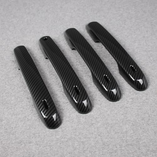 Beautost for Lexus GX GX550 Toyota Grand Highlander 2024 2025 2026 Door Handle Cover Trims ABS Carbon Fiber Black - Image 3
