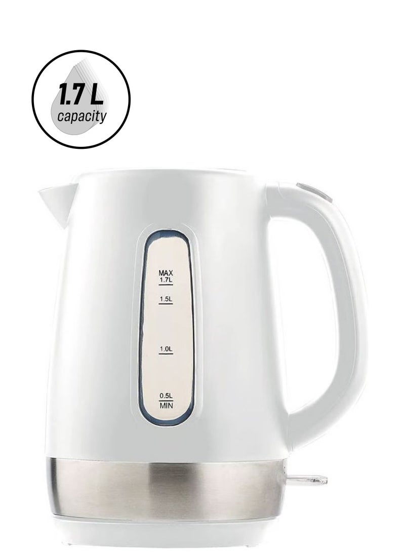 Plastic kettle with a capacity of 2200 watts, 1.7 liters