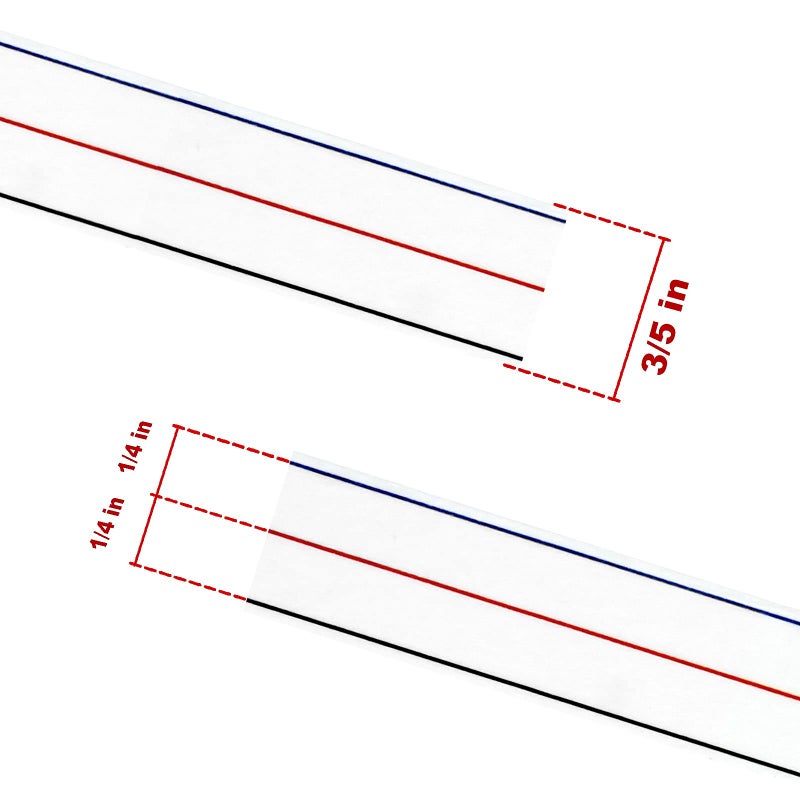 TSSART 1/4" Seam Diagonal Seam Tapes - 10Yard Each Roll Sewing Basting Tape for Stitching Straight Diagonal Seams Instruction Tool (2Pack) - Image 2