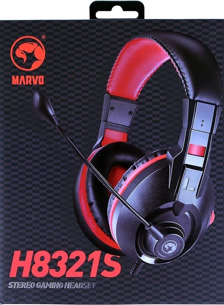 سماعة ألعاب ستيريو - التحكم في مستوى الصوت على الأذن - Marvoo H8321S - Image 3