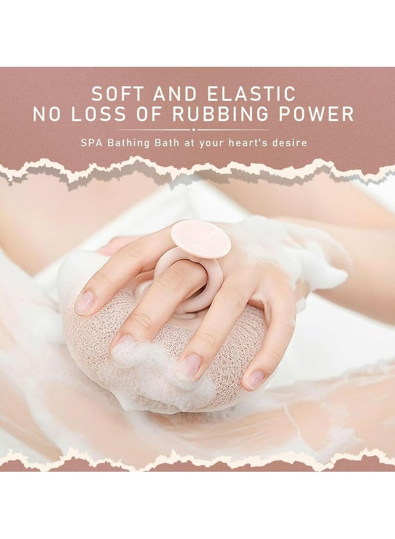 Oasisgalore 2-in-1 Sunflower Suction Cup Bath Ball, Exfoliating Bath Sponge with Back Scrubber for Women & Men - Image 2