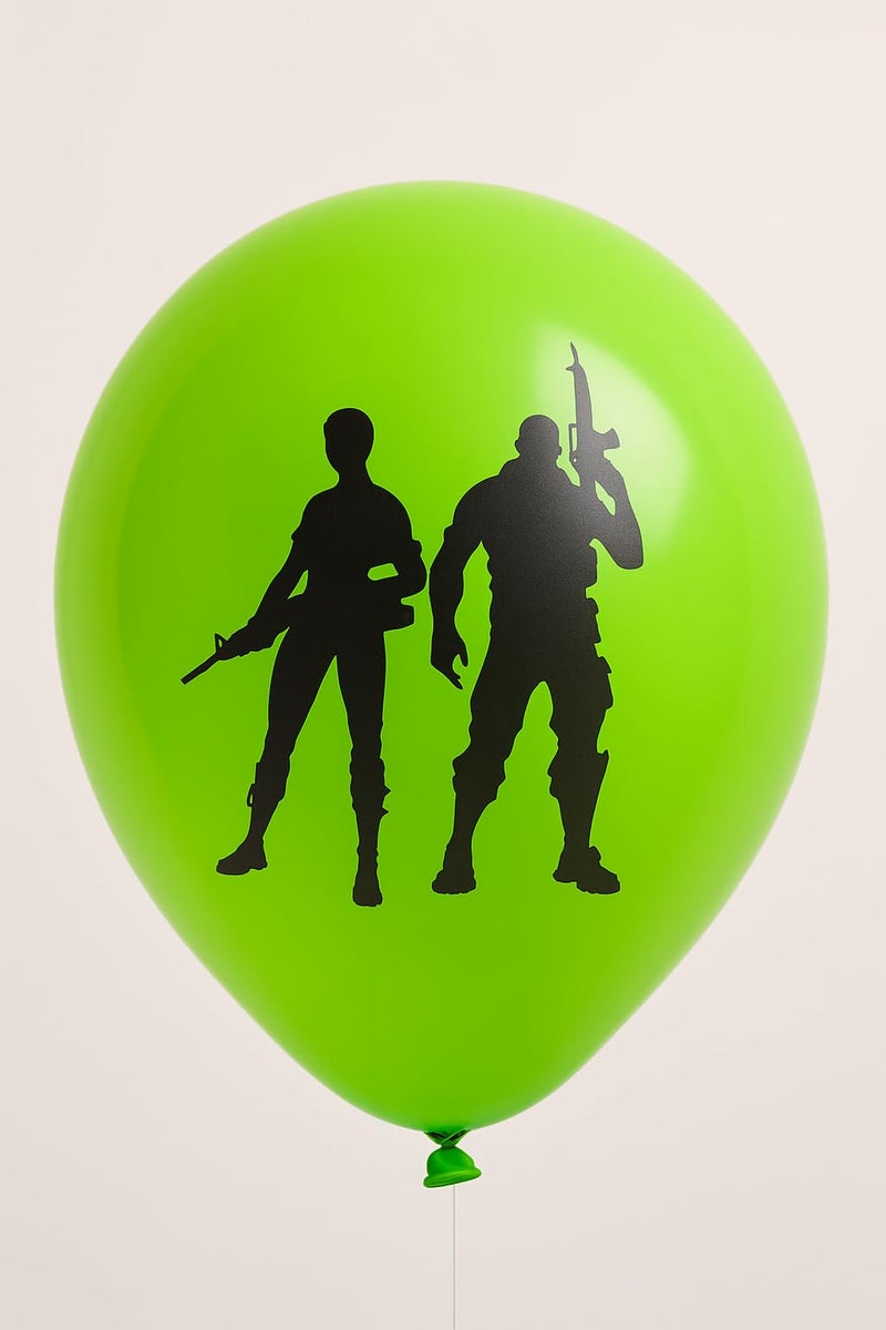JenJen Tradition Battle Royale Video Game Theme Party Balloons for Kids Birthday Party Decorations 12" Latex Balloons For Outdoor Celebrations 24 Pieces in 6 Different Patterns - Image 5