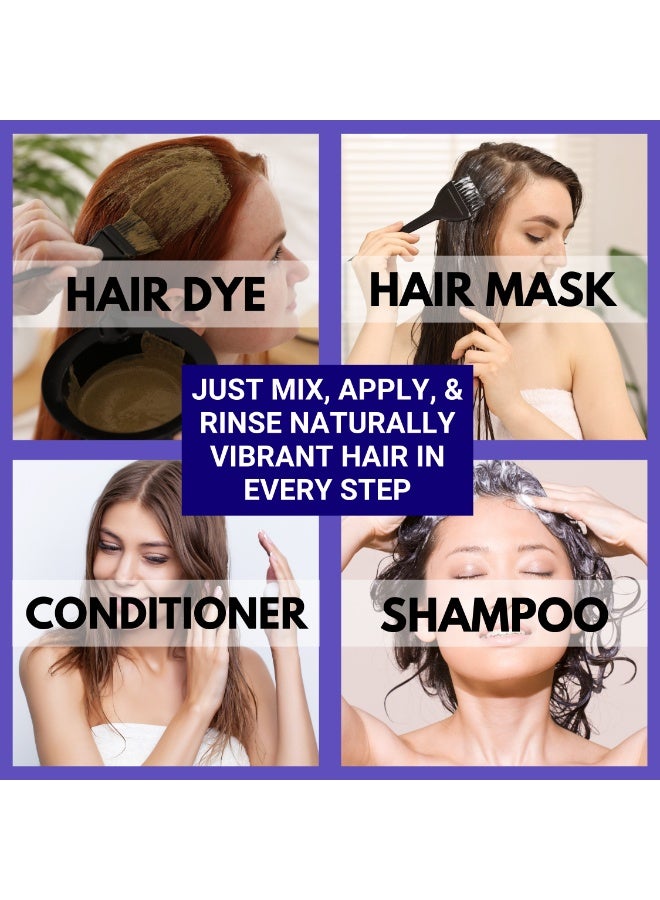 Bliss of Earth 453g Natural Indigo Powder for Hair – 100% Pure Herbal Hair Dye | Chemical-Free Black Hair Color | Ammonia-Free | For Grey Coverage | Plant Based Hair Colour – 453g - Image 5