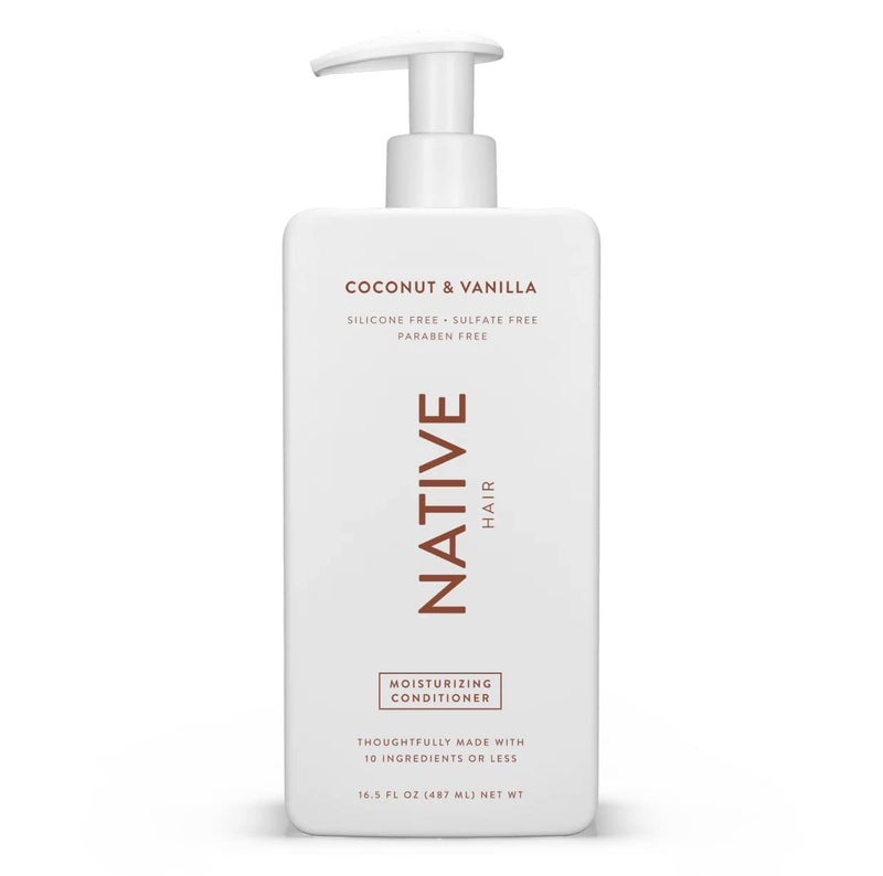 Native Coconut & Vanilla Moisturizing Vegan Conditioner, Clean, Sulfate, Paraben and Silicone Free - 16.5 fl oz - Image 1