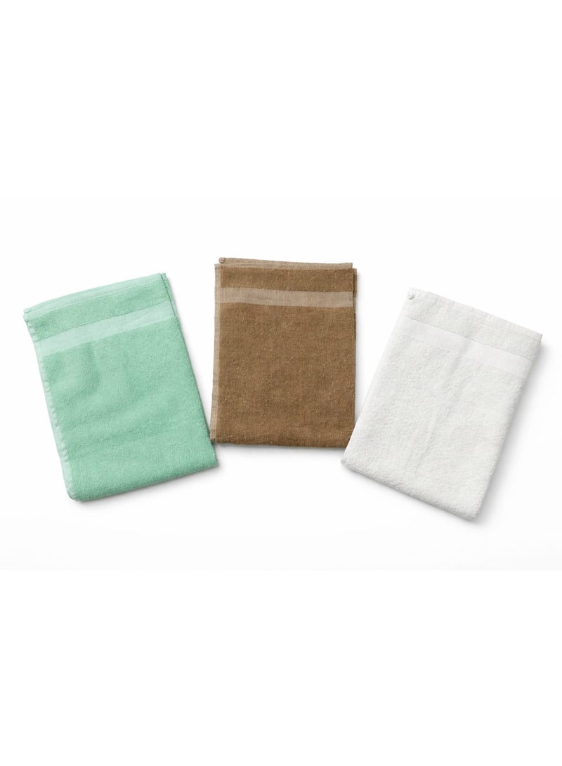 High-quality cotton towel set, 40x60 cm, 3 pieces - Image 1