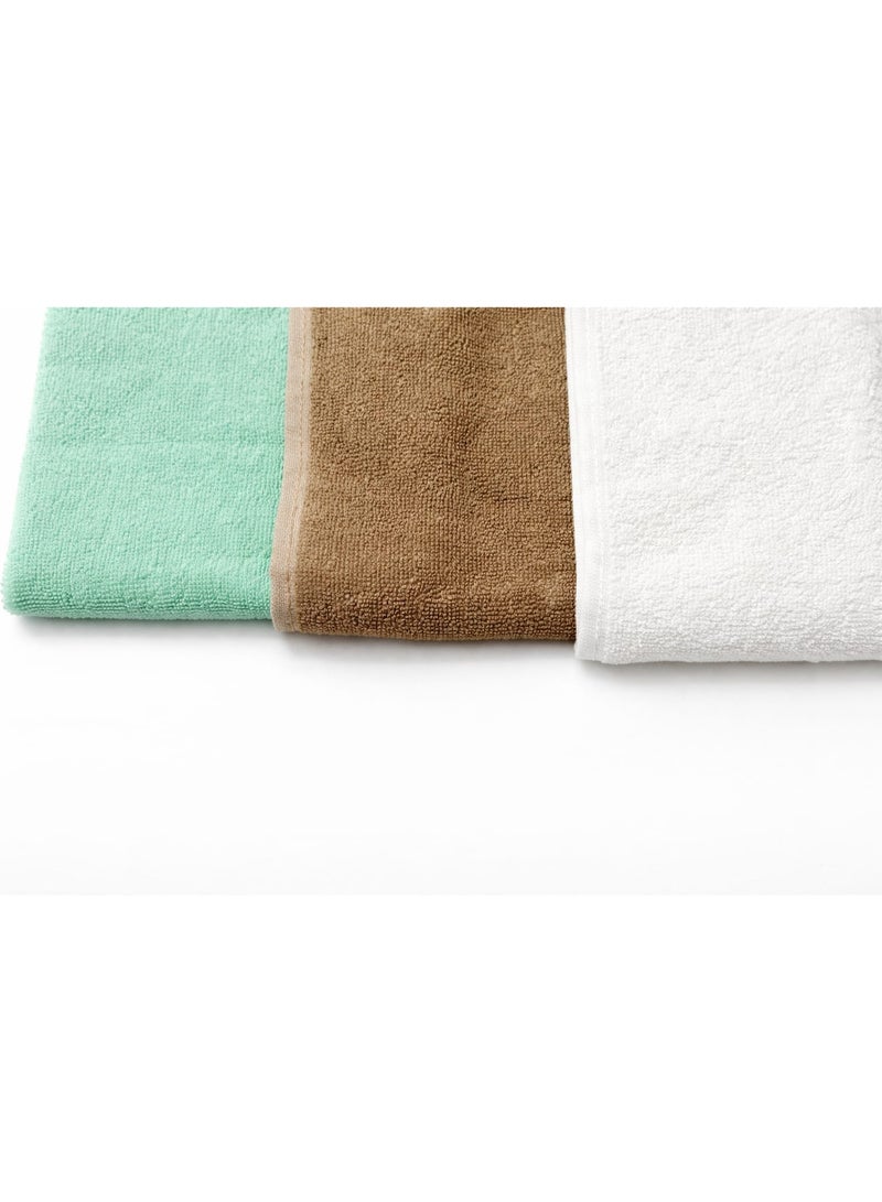 High-quality cotton towel set, 40x60 cm, 3 pieces - Image 3