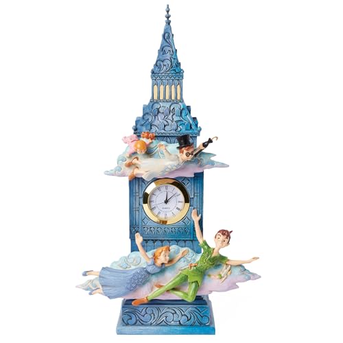 Enesco Disney Traditions by Jim Shore Peter Pan Time to Find Neverland Figurine Clock 1025 Inch Multicolor - Image 1