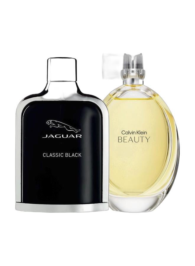 JAGUAR Classic Black & Beauty Couple Perfume Combo (100ml + 100ml) - Image 1
