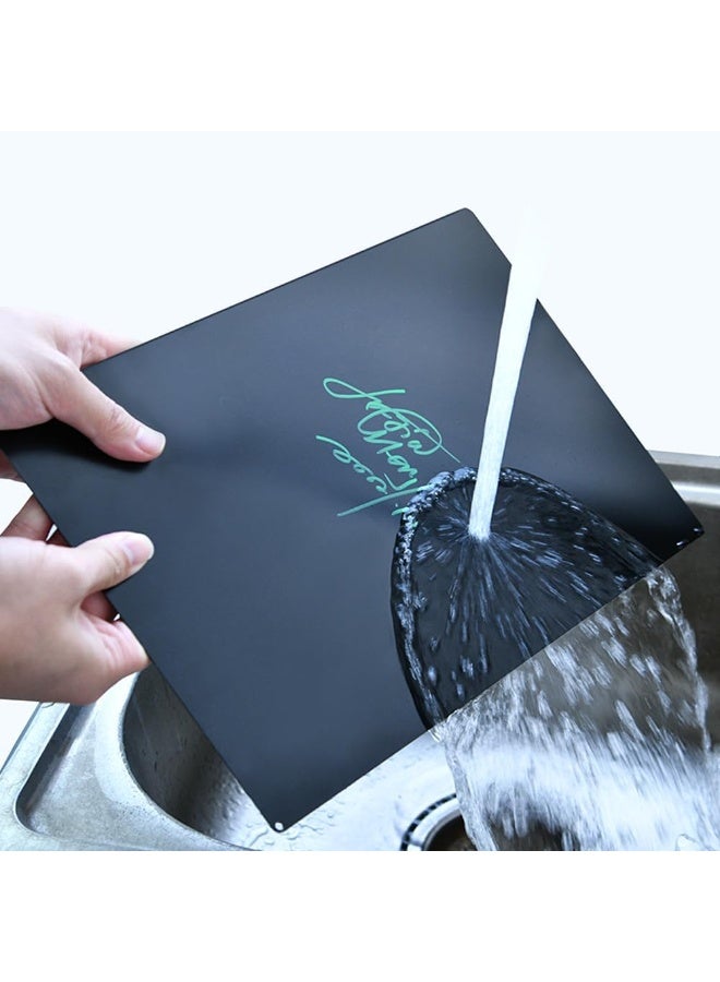 Eckek  Tabletop Chalkboard Signs with Base Stand - Carbon Steel Menu Chalkboard Stand, Message Board for Shop, Restaurant, Home Decoration - Image 3