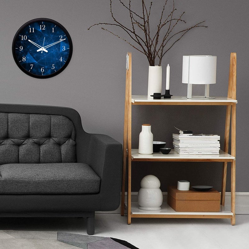 Kazlin Wall Clock 12 Silent Quartz Decorative Latest Analog Wall Clock for Living Room Classic Battery Operated Round Easy to Read for BedroomOfficeSchoolHomeOfficeRoomKitchen Navy - Image 3