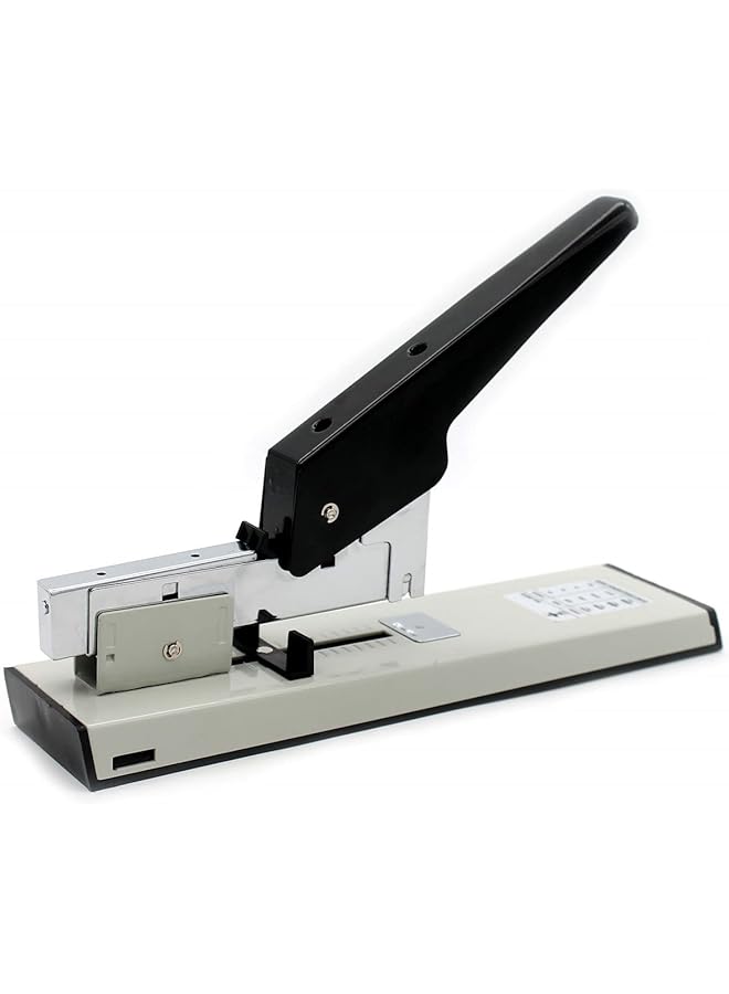 erorex Office Stapler Heavy Type Long Arm Metal Manual Stapler Bookbinding Stapling 120 Sheet High Capacity Office Tools Large Stapler Black Stapler For Financial School Desktop Thick Layer Stapler - Image 1