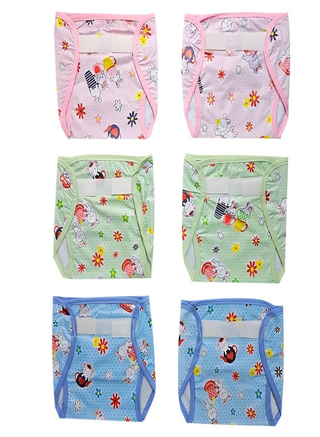 Hooper Baby & Toddler Diaper Covers for 0-3 Years | Washabale, Reusable, Waterproof & Adjustable Nappy Cover | Ultra Soft, and Thin | Unisex Designs, Pack of 6 (Size L) - Image 1