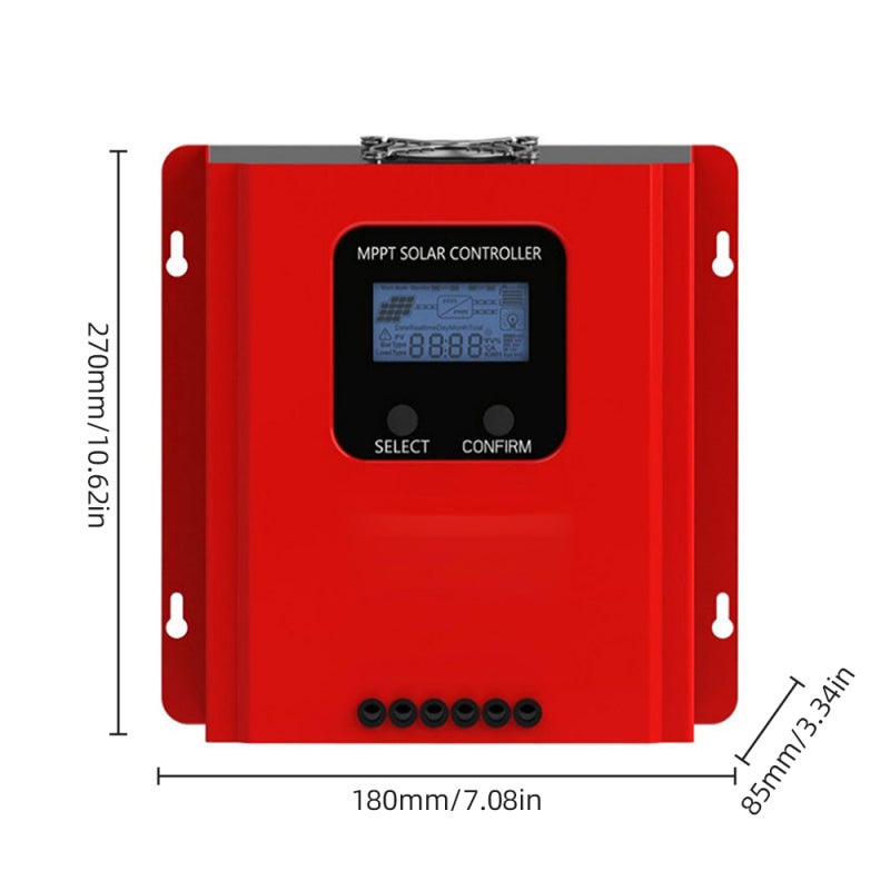MPPT Controller 60A 99.5% MPPT Efficiency Solar Charger - RS485 Communication Wi-Fi Cloud Monitoring LCD Display for Solar Battery Systems - Image 2