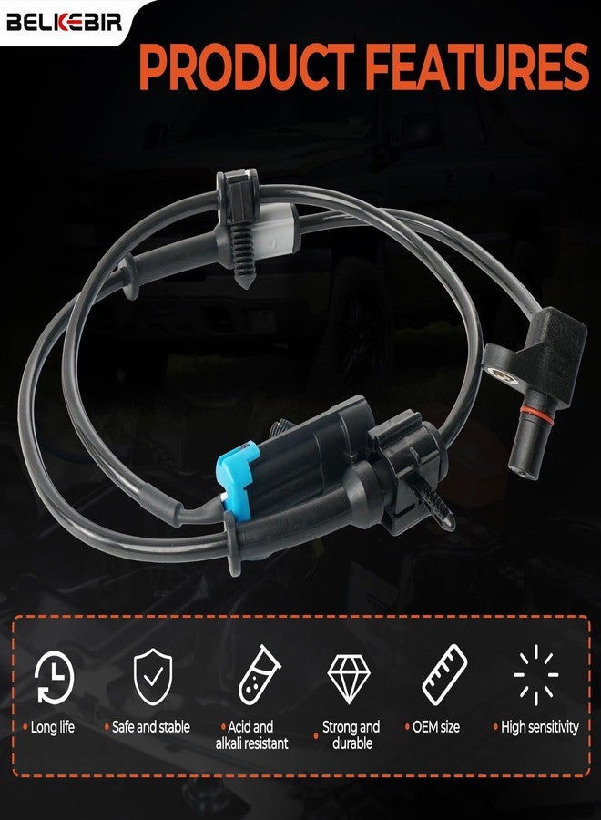 BELKEBIR Front ABS Wheel Speed Sensor Left & Right Compatible with Chevy Avalanche Express Silverado Suburban Tahoe, GMC Savana Sierra Yukon XL, Cadillac Escalade Replace ALS482, 15991986, 15037208, 19181873 - Image 4