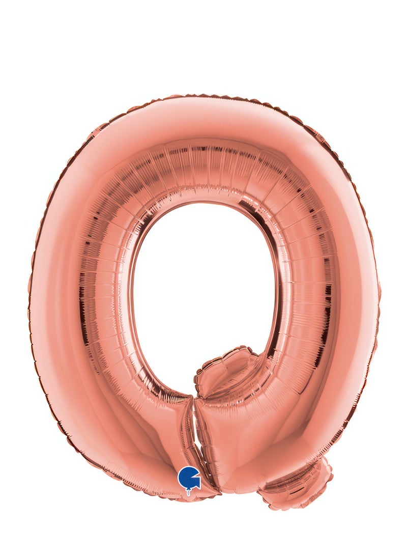 GRABO 40" Foil Balloon Letter Q Rose Gold  - Image 1