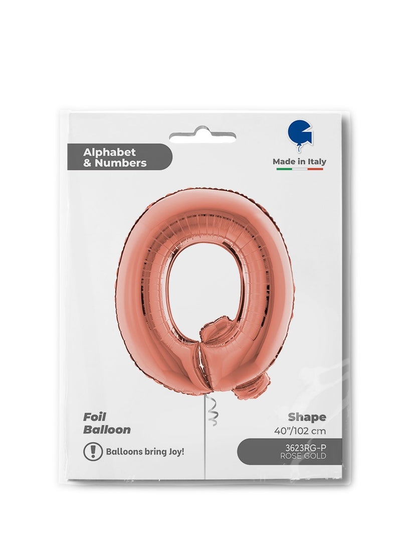 GRABO 40" Foil Balloon Letter Q Rose Gold  - Image 2