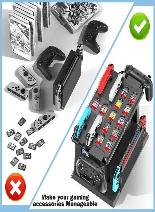 Kytok Swap Game Storage With Switch Controller Charging Station, / Oled Joycons Kytok For Game, Tv Dock, Pro Controller, Accessories - Image 3