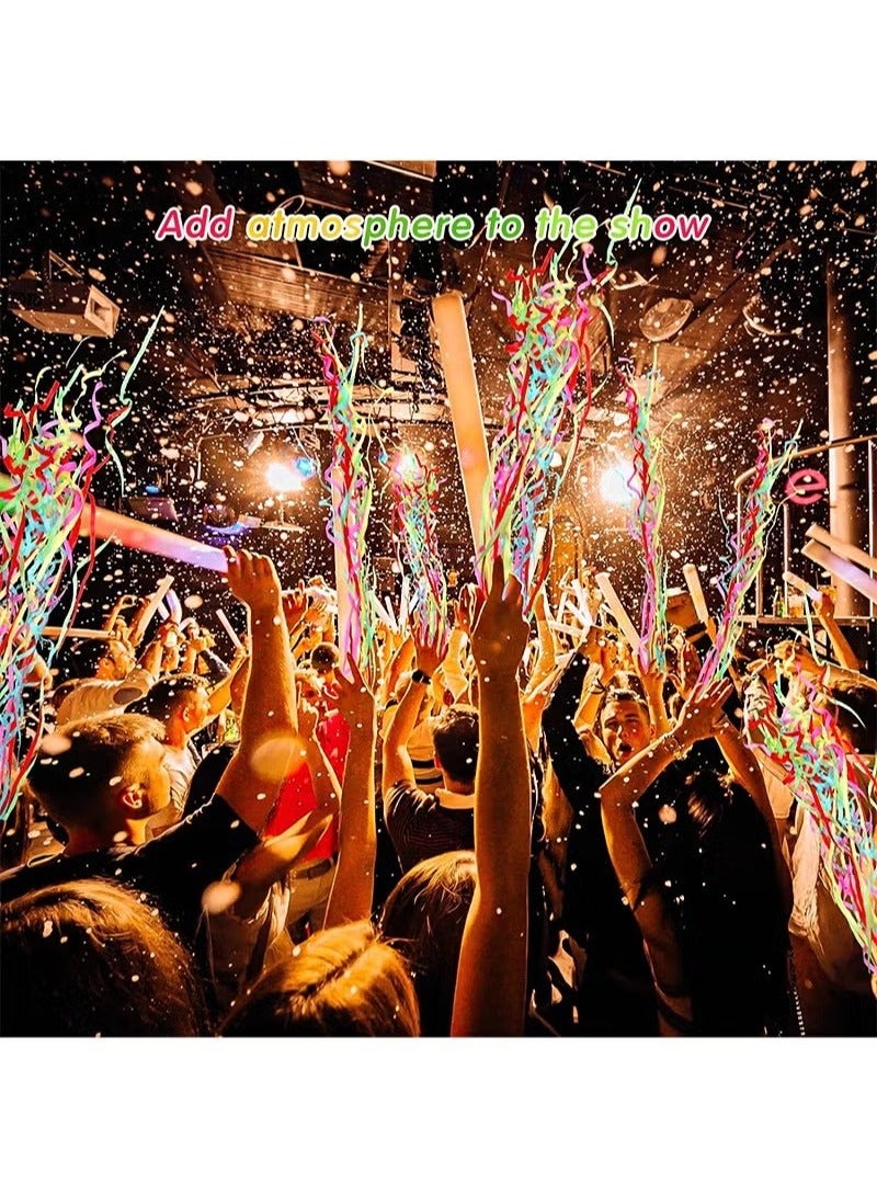 Realfrog 10Pcs Streamers Poppers Hand Throw Streamers with Colorful Ribbon No Mess Confetti Crackers for Wedding, Party, Graduation, Birthday, Celebration - Image 3