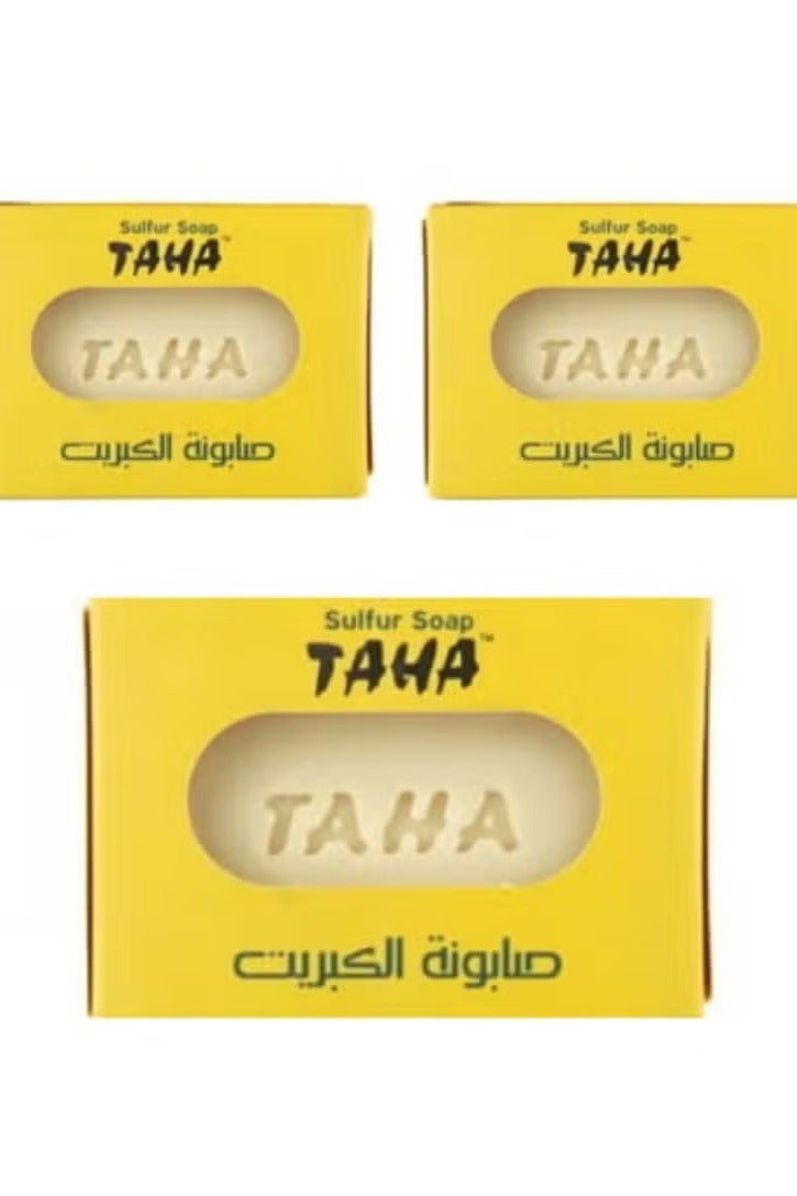 طه Three Pieces Of Sulfur Soap 3x125 g