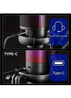 XiuWoo Gaming USB Microphone Podcast Condenser Mic with Boom Arm Pop Filter Mute Button for Streaming Twitch Online Chat Computer Mic for PS4 PC Gamer Youtuber  - Image 4