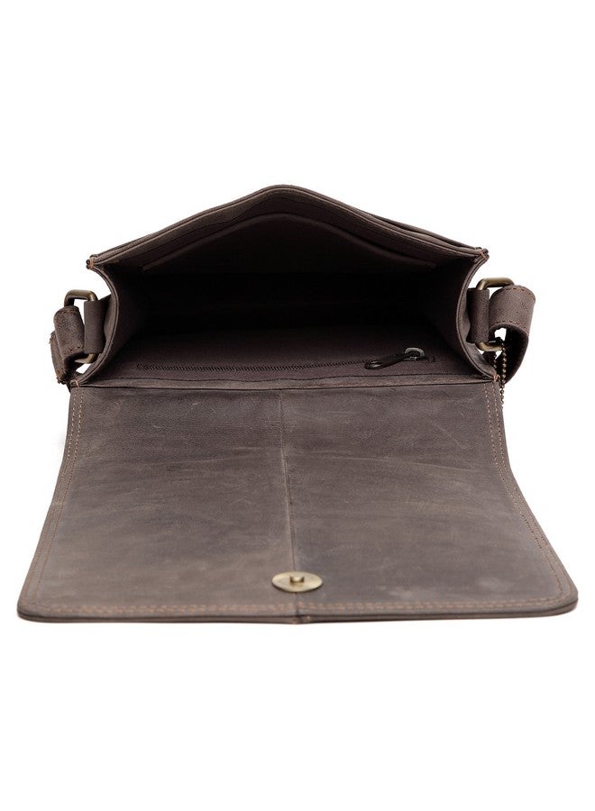 WildHorn Genuine Leather Sling Bag for Men | Minimalist, Spacious & Durable | Flap Closure | Adjustable Strap | 1-Year Warranty - Image 5