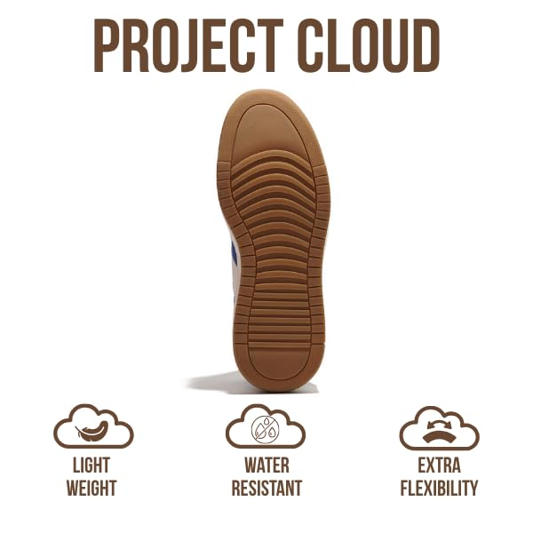 Project Cloud Platform Sneakers for Women - Lightweight Memory Foam Insole Womens Sneakers - Non-Slip Fashion Sneakers for Women Footwear - Women's Fashion Platform Shoes (Nita, Blue, 6) - Image 4