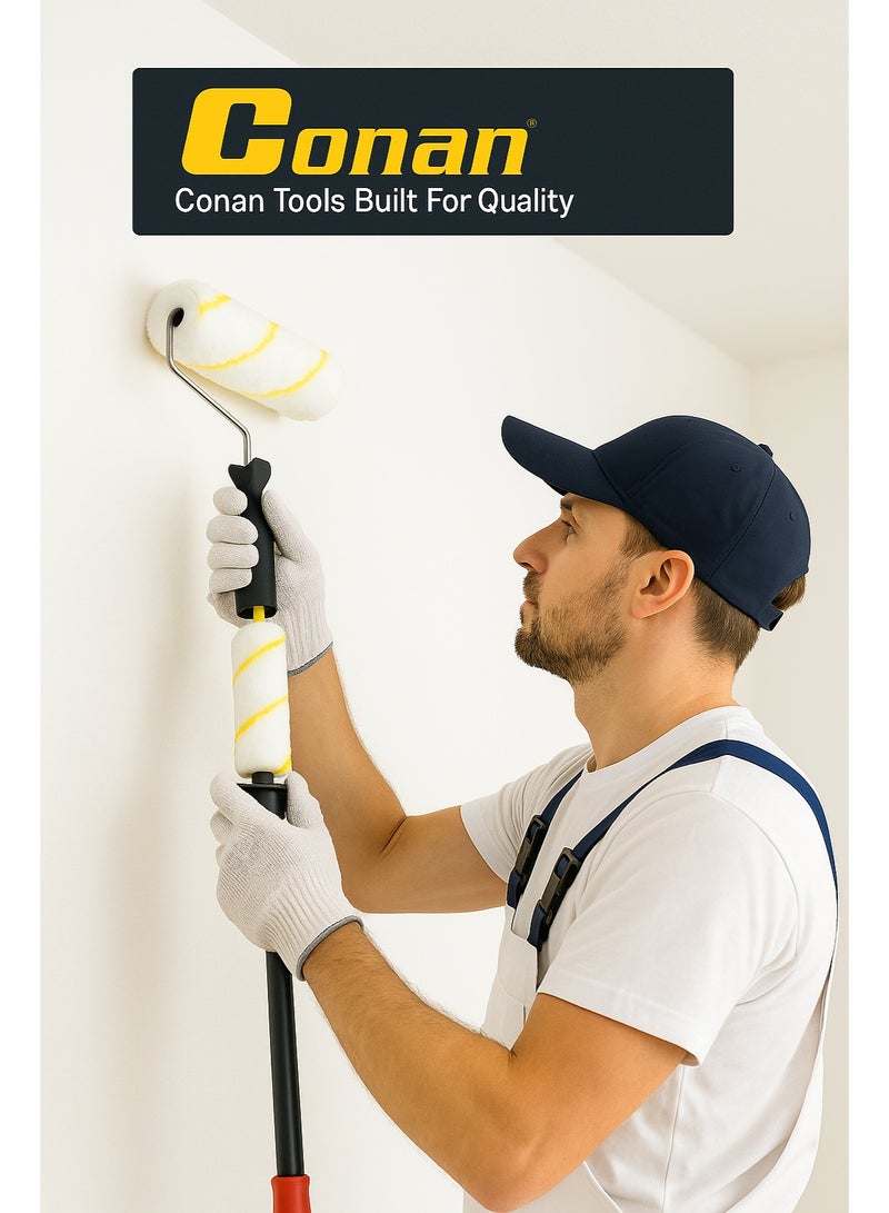 CONAN Cylinder Brush Set – Model COCB00102 – 9" Paint Roller – 2 Pieces – High-Absorption Roller Sleeves for Professional Finishing - Image 3