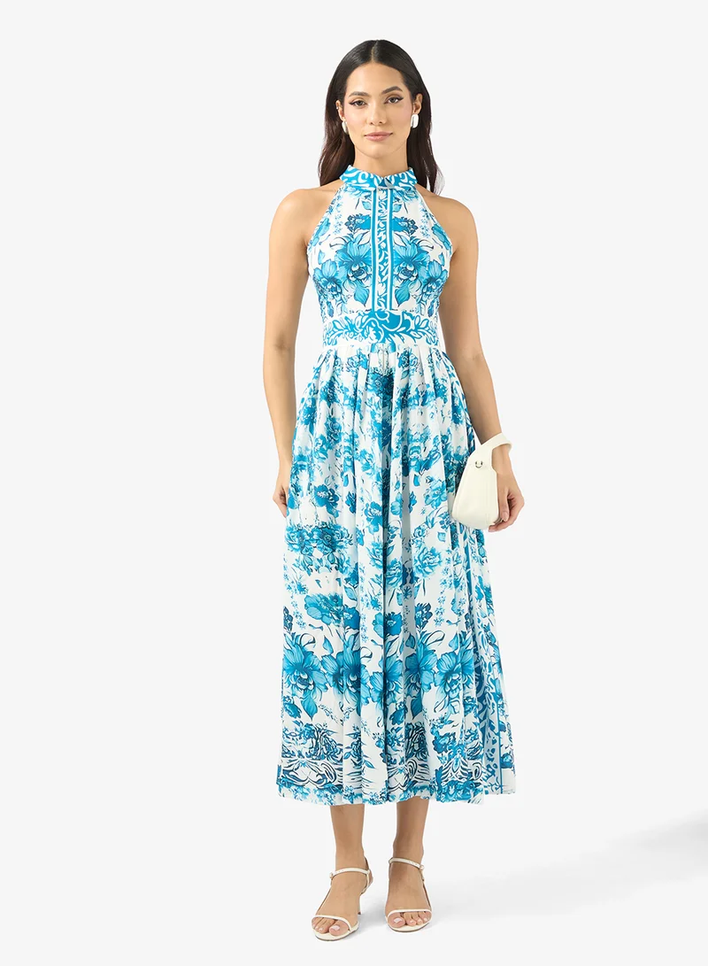 ELLA  Monotonal Print Dress for Women | Best Price UAE